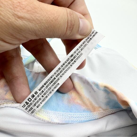 CHRLDR Padded Tie Dye Victory Sports Bra Rainbow Size S Colorful Sporty Active - Picture 10 of 10